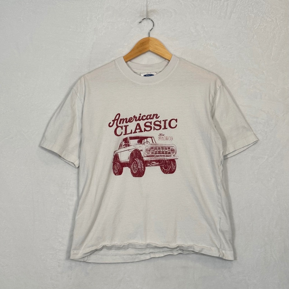 Ford White American Classic Bronco Graphic Tee XS
